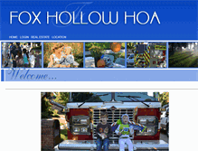 Tablet Screenshot of foxhollowhoa.net